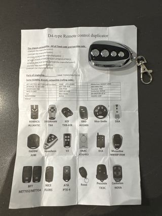 Mando garaje universal