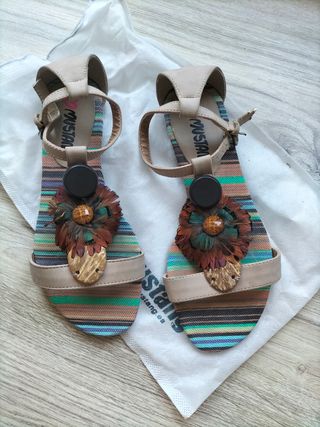 Sandalias planas mujer