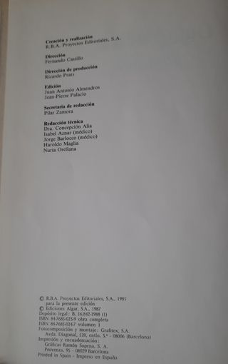 Guía médica familiar (Algar, 1987)