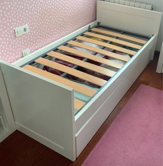 Cama nido con somier y cajonera inferior amplia