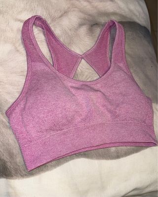Top deporte rosa