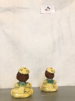 Porcellana bimbe giallo arredamento casa vintage p