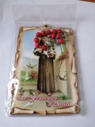 ICONA LEGNO DI SAN FRANCESCO D'ASSISI E CATENINA 