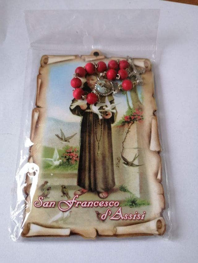 ICONA LEGNO DI SAN FRANCESCO D'ASSISI E CATENINA