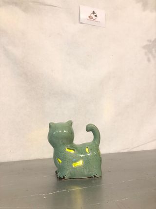 Gatto ceramica casa home arredo design luce gattin