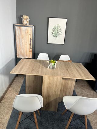 Pack Premium Comedor — Mesa Abatible + 4 Sillas