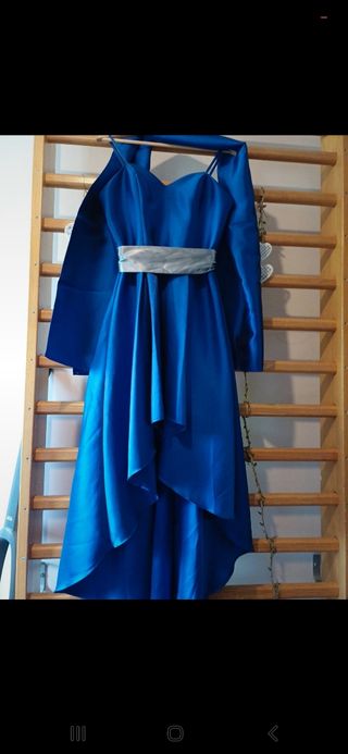 Vestido de Fiesta azul eléctrico 