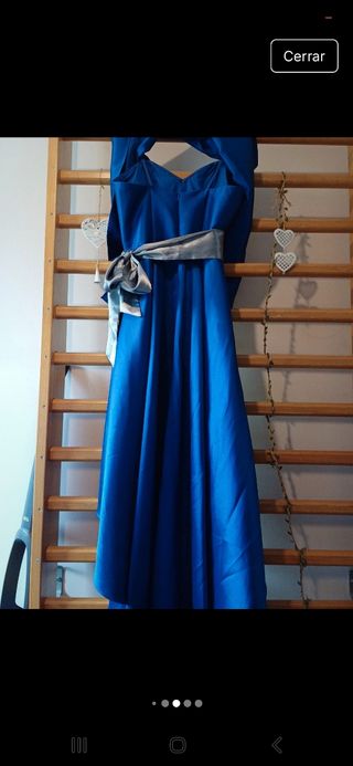Vestido de Fiesta azul eléctrico 