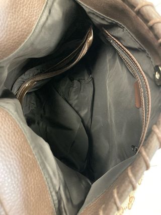 Bolso de loneta marrón ancho 48x33 alto