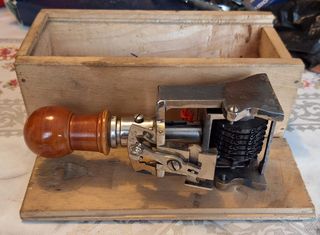 Antiguo, vintage Sello numerador