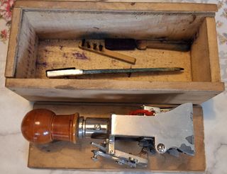 Antiguo, vintage Sello numerador