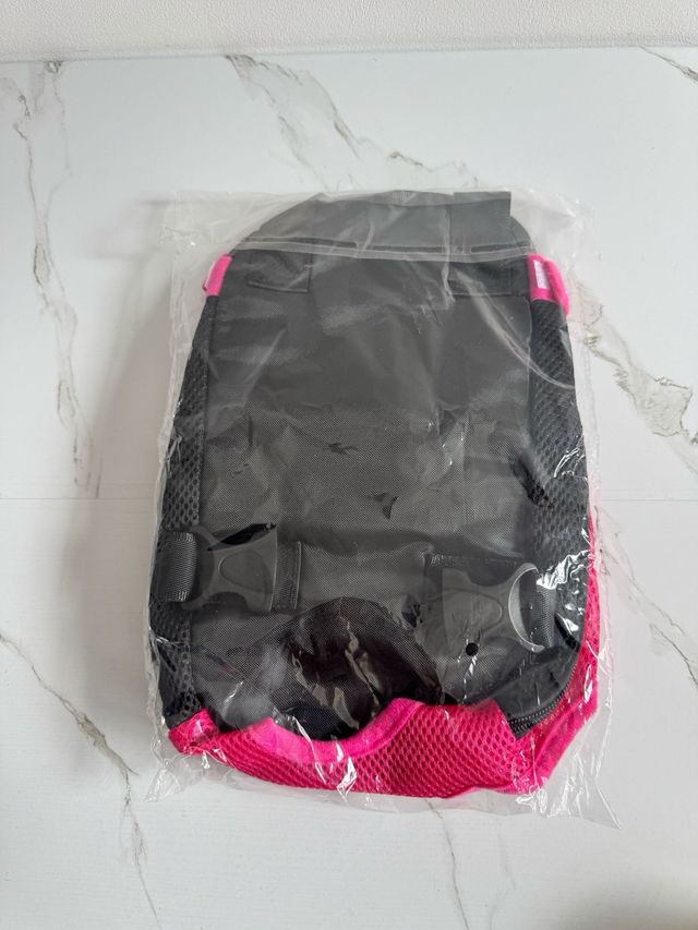 Mochila Canguro Portadora de Mascotas con bolsa de pecho para Perros y Gatos transpirable