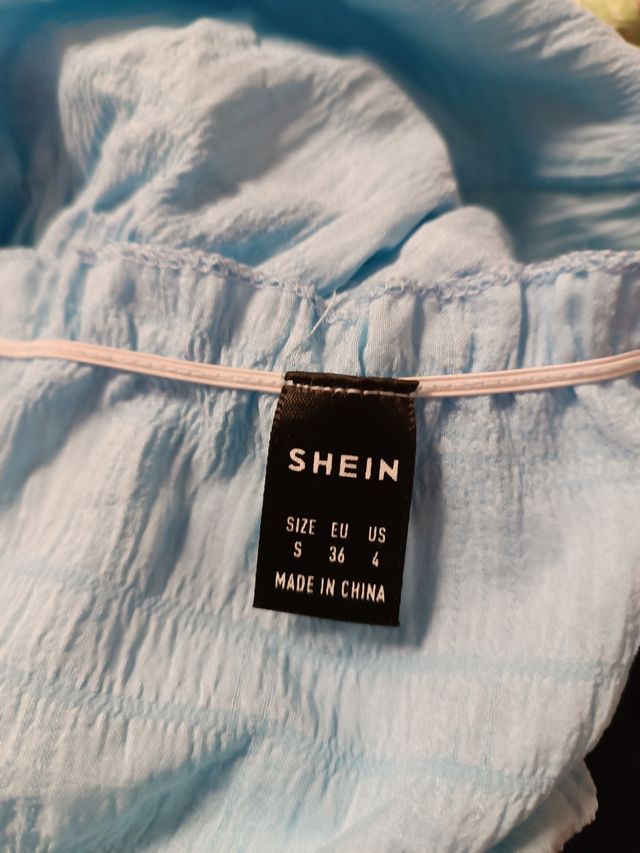 Top azul de Shein