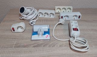 Pack de regleta, adaptadores y alargador