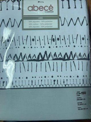 Juego de sabana gris 150 cm 2 fundas de almohadas