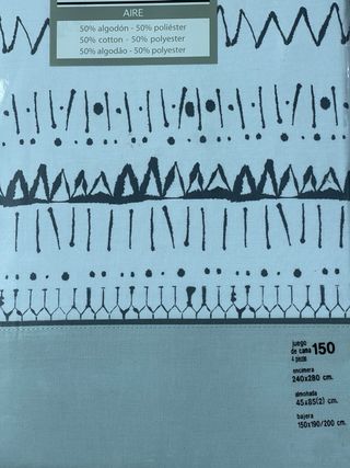 Juego de sabana gris 150 cm 2 fundas de almohadas