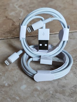 2 cables carga iPhone