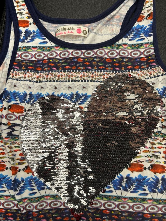 Vestido desigual niña