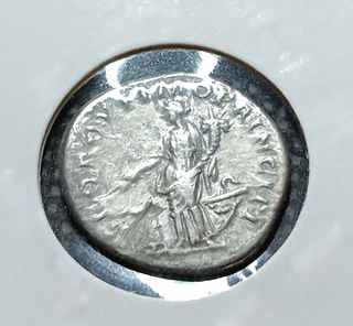 Gran Moneda Plata 1 Denario Roma Trajano 98-117 DC