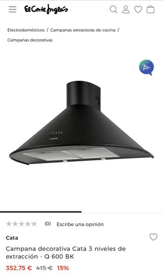 Campana extractora cata NUEVA