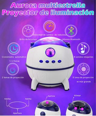 Proyector Galaxia con Música bluetooth. PRECINTADO