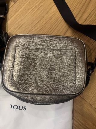 Bolso bandolera Tous bronce piel auténtica 