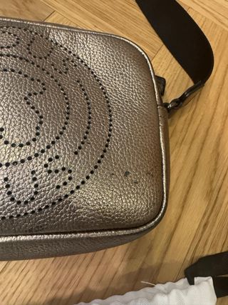 Bolso bandolera Tous bronce piel auténtica 