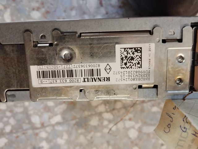 Radio renault meganne