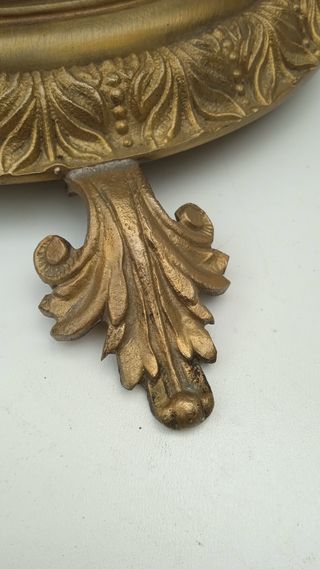 Lampara antigua bronce labrado vintage Art Decó 