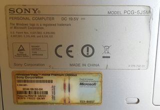 Portatil Sony PCG-5J5M