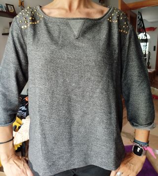 Jersey mujer talla L cuello redondo Stradivarius 