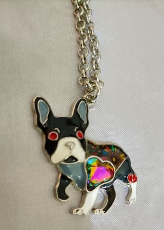 Collana con ciondolo bulldog francese