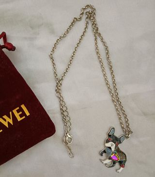 Collana con ciondolo bulldog francese