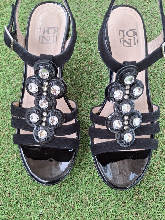 Sandalias negras mujer talla 38 de JONI