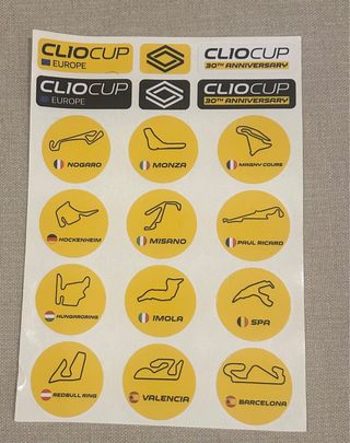 Pegatinas Clio Cup Europe Renault Sport