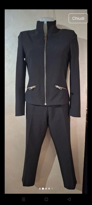 Completo pantaloni nero donna G. Sel Milano