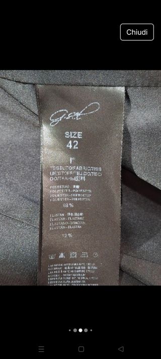 Completo pantaloni nero donna G. Sel Milano