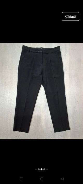 Completo pantaloni nero donna G. Sel Milano