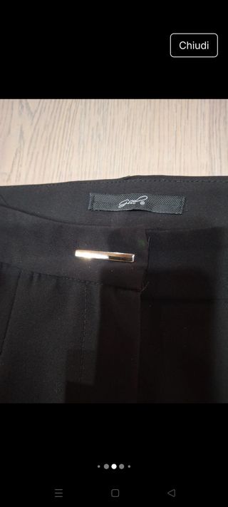 Completo pantaloni nero donna G. Sel Milano
