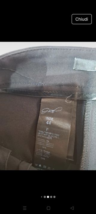 Completo pantaloni nero donna G. Sel Milano