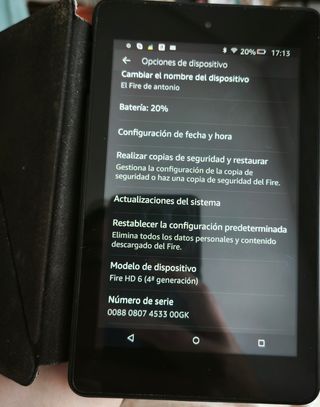 TABLET AMAZON FIRE HD6