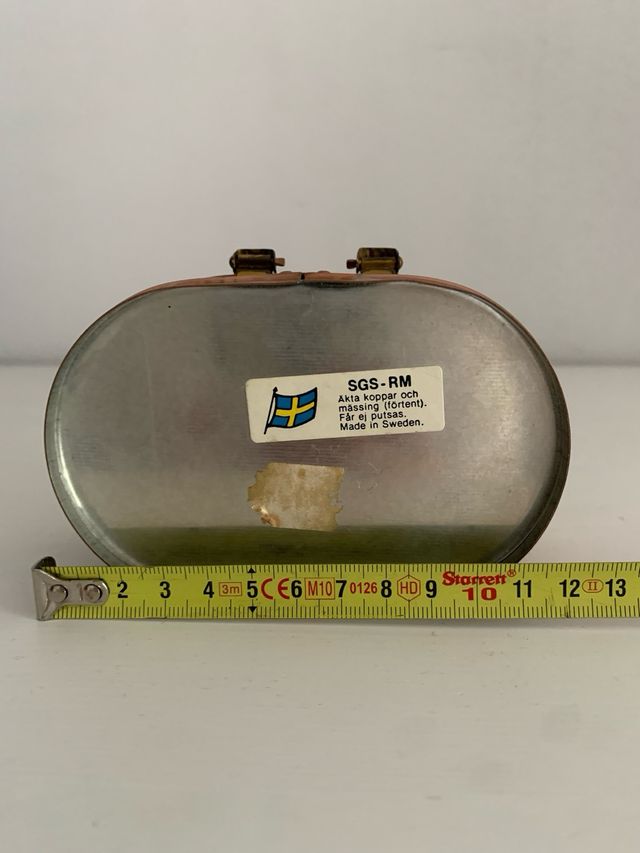 Caja vintage latón Escandinava