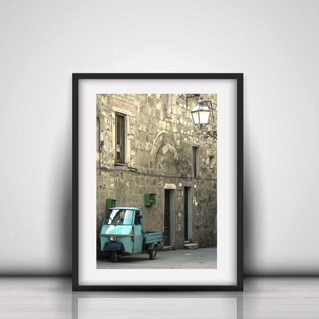 Poster fotografico creativo stile vintage