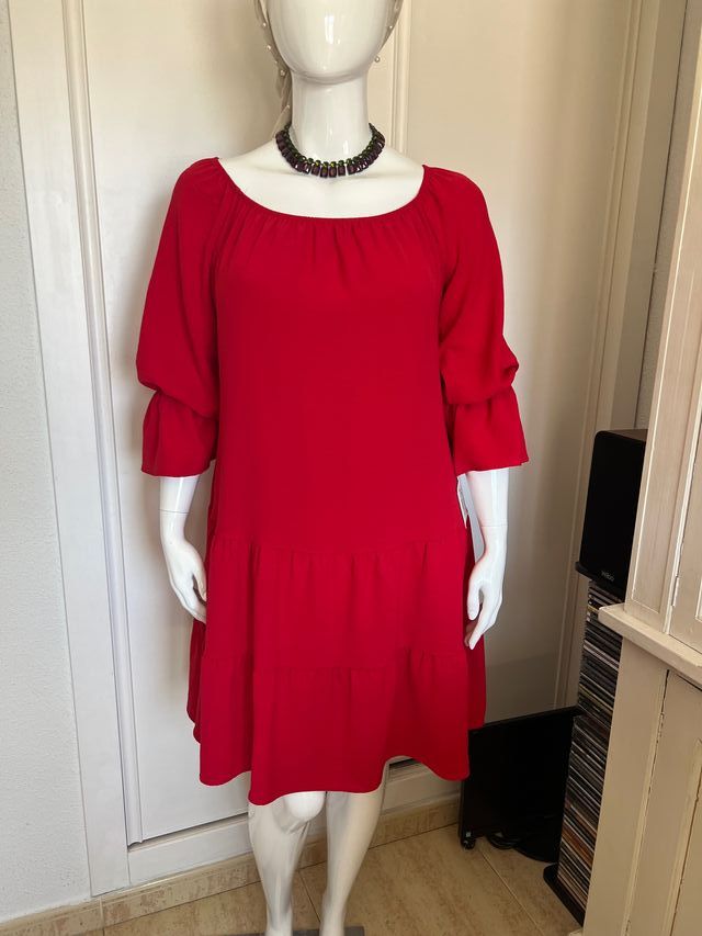 Vestido con Volantes T 44, 46, 48, 50