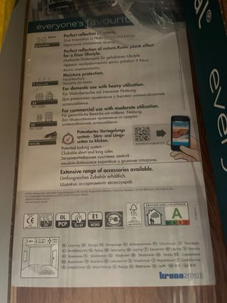 Pack Tarima de suelo laminado marrón oscura