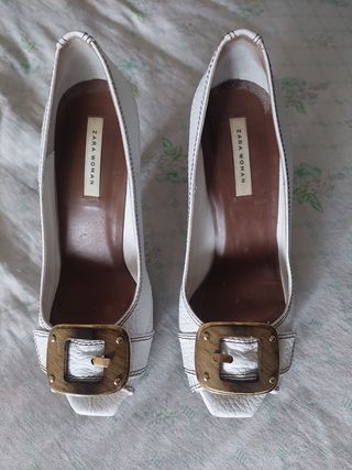 Zapato zara blanco 37