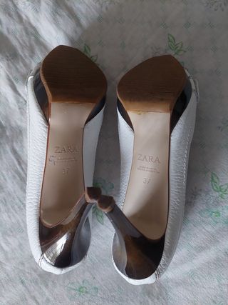 Zapato zara blanco 37