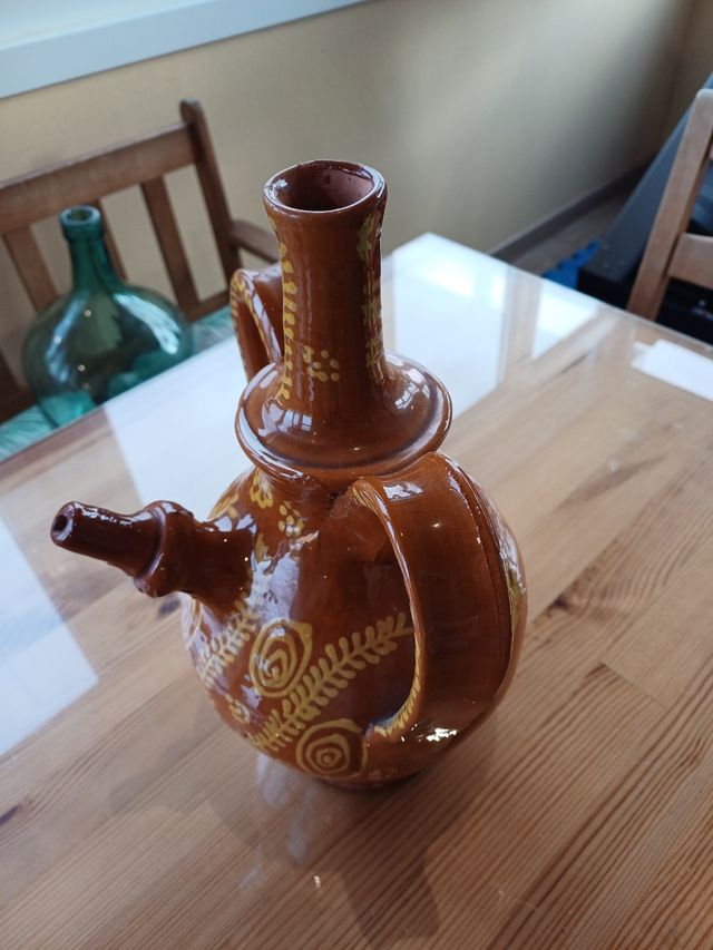 VASIJA TIPO BOTIJO DECORACIÓN