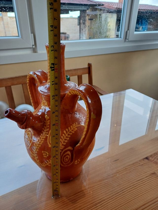 VASIJA TIPO BOTIJO DECORACIÓN