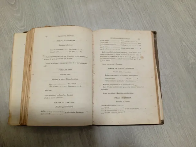 Libro antiguo. FARMACOPEA ESPAÑOLA 1865